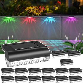 Branded01 445022279219 Solar Step Lights Outdoor Deck Waterproof Lighting For Pat