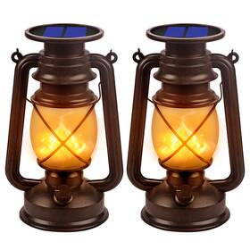 Lvf-12-ms-c Branded01 Solar Lantern Outdoor Hanging Lights Dancing Flame Vintage Led Waterproof