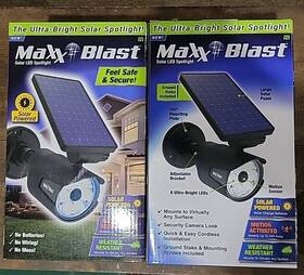 Bright 735541083211 Pair Of 2 Maxxblast Solar Led Spotlight - Ultra