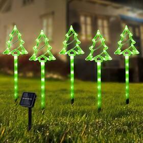 Brightdeck 754197662496 Inch Solar Christmas Garden Lights Outdoor Decorations 8 Modes Xmas Tree Candy Li
