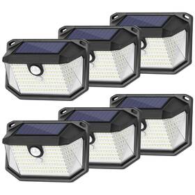 Hsg-t22 Brightever 6-pack Solar Wall Lights Outdoor With 3 Modes And Reflector Waterproof Bright
