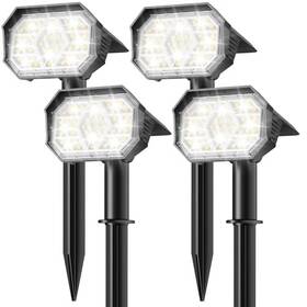 Yh0528b Brightown 4pack Solar Spot Lights Outdoor With 58 Led And 1800mah