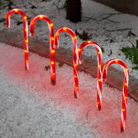 Brillarlights 731716105740 Christmas Candy Cane Lights Outdoor Pathway 12 Inch Driveway Maker