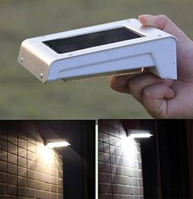 Sm1-nmh Britta Products 16 Led Waterproof Solar Powered Fence Post Light Motion Sensor Outdoor Garden