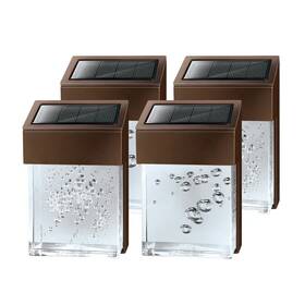 Bssp4001 Brookstone Solar-powered Decorative Light Smart Sensor - Brown 4 Pack