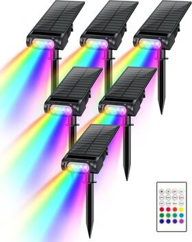 Brthera 313091778773 Solar Garden Lights 6 Pack Outdoor Led Light Pathway Yard Pool Waterproof