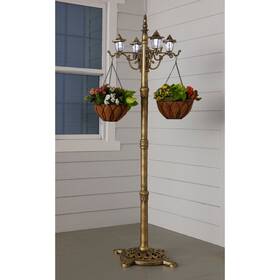 Brylanehome 196391044171 Solar Lamp Post - Bronze