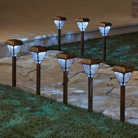 Brylanehome 196391348583 Bronze Solar Lights Set Of 8 -