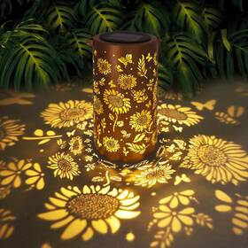Db100 Bsglobal Sunflower Solar Lanterns Outdoor Waterproof Hanging Lights Garden Decor Hangi