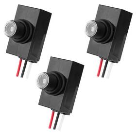 1091604 Btfo 3pcs Dusk To Dawn Sensor For Outdoor Lighting 100-277v Weatherproof Black