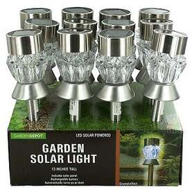 Ol985-12 Bulk Buys Crystal Effect Solar Power Garden Light Countertop Display