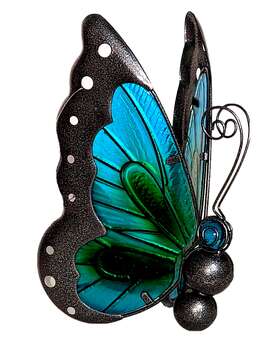 3605430b Butterfly Solar Lamp Outdoor Decor Led Insect Light Patio Yard Garden Lawn Deck