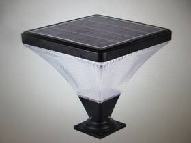 Cfyxc-15bk3-f Byteany 1-light Black Aluminum Outdoor Weather Resistant Solar Post Light Set