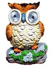 Ca102366 Solar Powered Owl Outdoor Led Garden Light New 854035006380