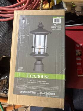 Iol303bk Canarm Iol303 Treehouse 1 Light 4-11/16 Inch W Landscape Single Head - Black