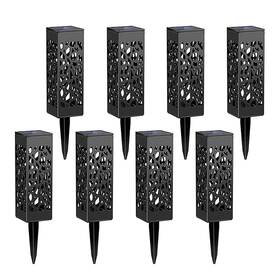 Slp0629hol-8 Candle Choice Outdoor Solar Powered Led Garden Lights Landscape Lighting Waterproof Stake P