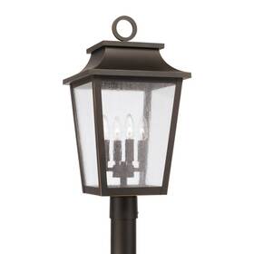 Capital Lighting 841740178860 Chandler 4lt Outdoor Post Lantern Bronze/antiqued - 953345oz