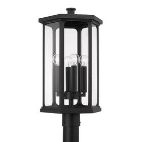 946643bk Capital Lighting 946643 Walton 4 Light 22 Inch Tall Outdoor Single - Black