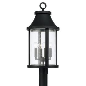 953645bk Capital Lighting 953645 Bridger 4 Light 21 Inch Tall Post - Black