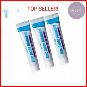 Careall 085317008901 Zinc Oxide 20% Skin Protectant Barrier Ointment 2 Oz 3 Pack Relieves
