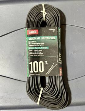 02309-67-01 Carol Landscape Low Voltage Lighting Wire 100ft 16/2 - New