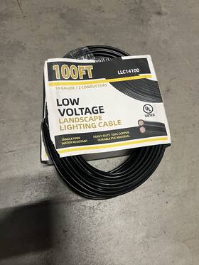 Carol 02310-67-01 Low Voltage Landscape Lighting Cable Wire 100ft