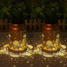 H-yxdl02 Cawalap Birthday Gifts For Women Men Mom 2 Pack Turtle Solar Lanterns Outdoor Waterpr