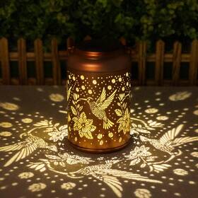 H-yxdl07 Cawalap Hummingbird Solar Lanterns Outdoor Waterproof Hanging Lights Birthday