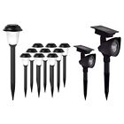 Cb24-12 Solar Outdoor Lights Led Yard Stake Combo Set Pathway Garden