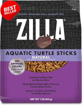 100550984 Central Garden & Pet Aquatic Turtle Food Sticks Floating Natural Vitamin Mineral 1 Lb Bag - Us