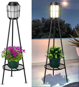Chenying 445006767770 2 Pack Solar Lights Outdoor With Plant Stands - Floor Lamp And Street