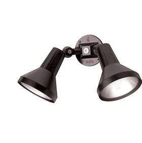 Ciata 817354029065 15 Inch Outdoor Security Flood Light 2 Head With Heavy Duty Cast Aluminum Body