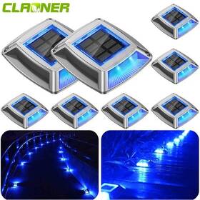 31264 Claoner Led Solar Deck Lights Outdoor Garden Driveway Pathway Stair Step Lamp