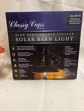 Classy Caps 628242072397 Solar Barn Light