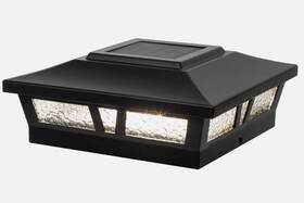 Slx772b Classy Caps 6x6 Black Aluminum Oxford Solar Post Cap