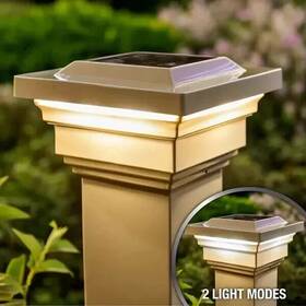 Vj13 Classy Caps Solar Led Post Cap Light For 4x4 Pvc Fence Deck Outdoor Garden Lamp-open Box