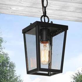 Classy Leaves 735940924443 Outdoor Pendant Lights For Porch Black Farmhouse Light Fixtu
