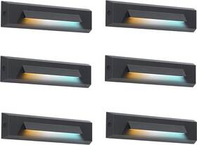 12-24v Cloudy Bay 313021239237 6 Pack 3 Color Low Voltage Led Step Lights Outdoor 2.5w Land