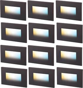Cloudy Bay 313110724767 3 Color 120v Dimmable Led Indoor Outdoor Step Light 3000k/4000k/5000k