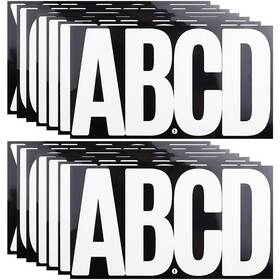 Sdq6in-bai-14z Cmbbzzy 6 Inch Large White Letters Stickers 76 Pieces Self Adhesive Alphabet