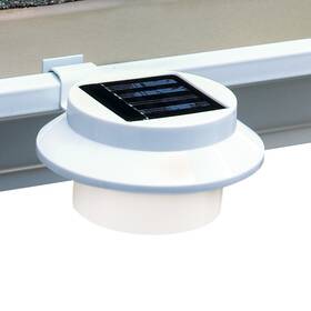 L190919 Collections Etc Solar Powered Led Gutter Safety Outdoor Light Easy Install