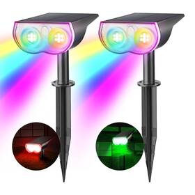 Ip67 Consciot 791378857029 Solar Spot Lights Outdoor Halloween Decorations 22 Leds Waterproof Colo