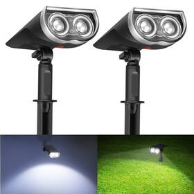 Ll1801256 Consciot Solar Spotlights Outdoor Ip67 Waterproof 2-in-1 Spot Lights Daylight