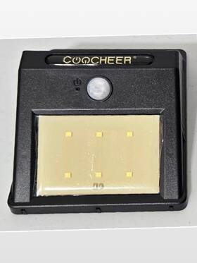 Ch-882 Coocheer 3 New Solar Lights Path Outdoor Dusk To Dawn Black Wireless Motion Nwt