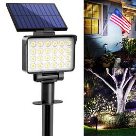 11094 Coozaming Solar Spot Lights Outdoor Waterproof For Flag Tree House Garden Yard 3 B