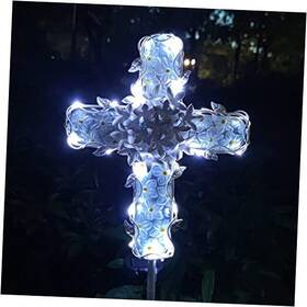 Cz-2123 Coozzyhour 38inch Solar Cross Garden Lights Outdoor Decorative - Metal&glass