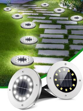 Bxg-8w Coroor Solar Ground Lights 12 Led Waterproof Garden Outdoor Bright Inch