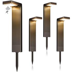 Coxseni 748327403431 Solar Motion Sensor Pathway Lights Outdoor Bright 400lm Walkway