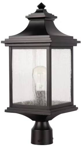 Z3215-mn Craftmade Midnight One Light Post Mount From The Gentry Collection