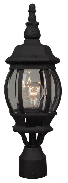 Z325-tb Craftmade Z325 Black French Style 1-light Post Light